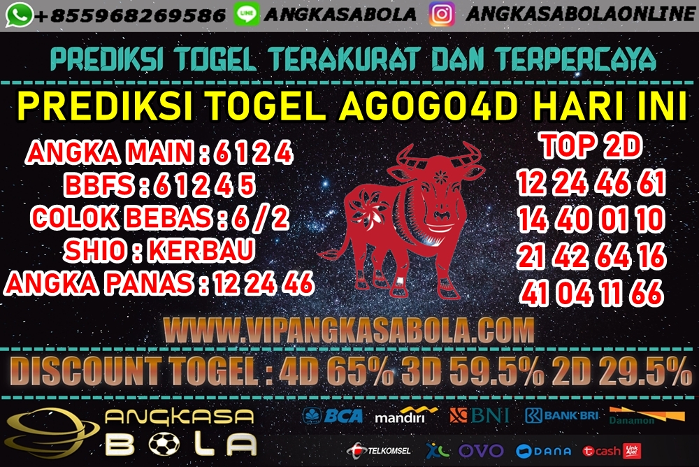 PREDIKSI TOGEL AGOGO4D 13 JUNI 2020