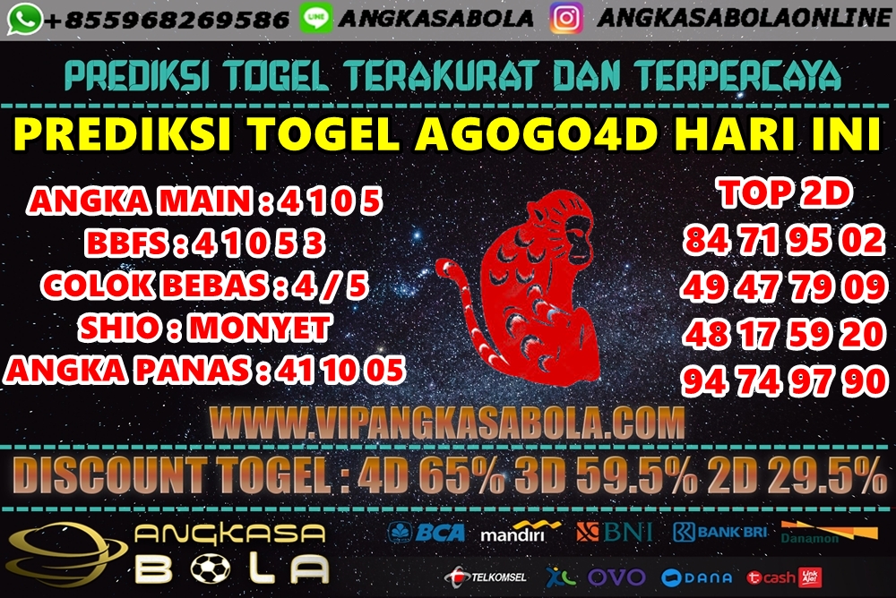 PREDIKSI TOGEL AGOGO4D 06 JUNI 2020