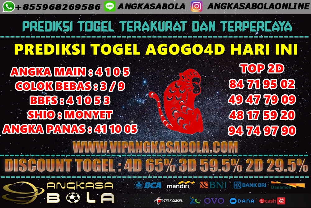 PREDIKSI TOGEL AGOGO4D 05 JUNI 2020