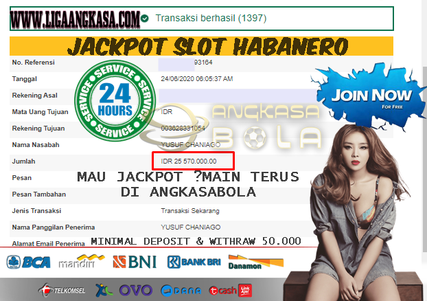 Jackpot SLOT Habanero 24 JUNI 2020 Di ANGKASABOLA