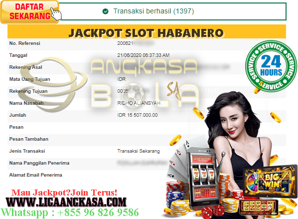 Jackpot SLOT Habanero 21 JUNI 2020 Di ANGKASABOLA