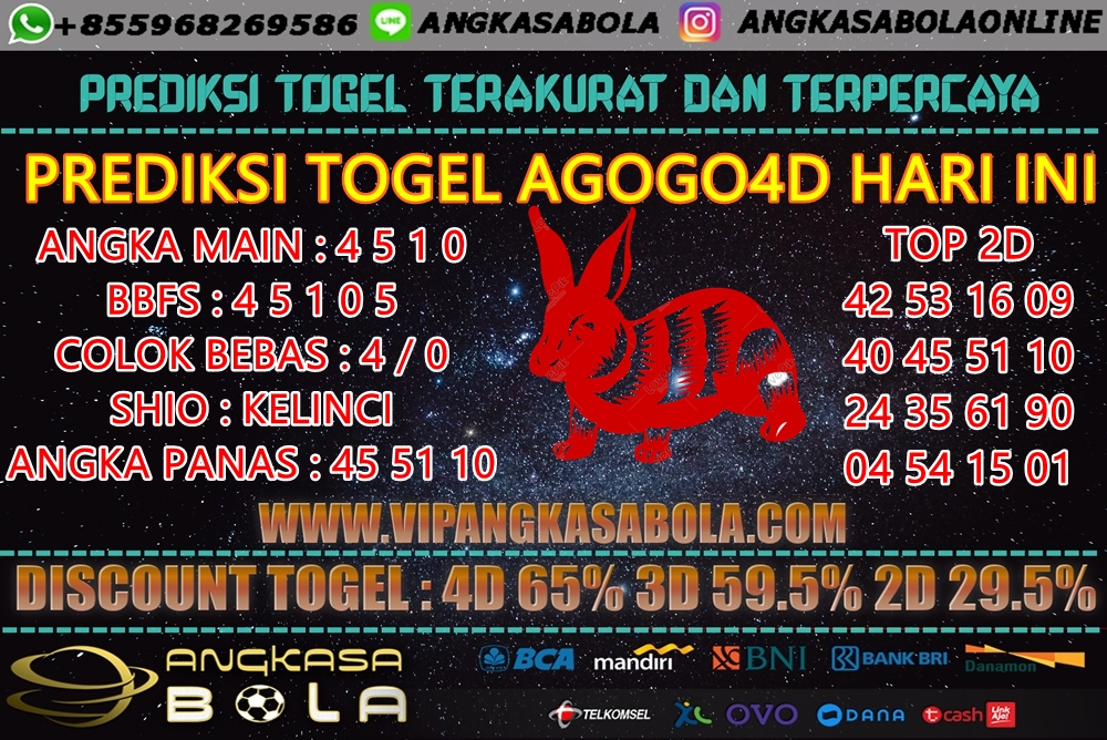 PREDIKSI TOGEL AGOGO4D 01 JULI 2020