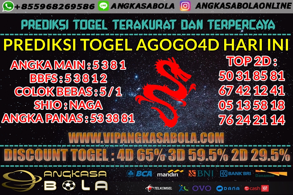 PREDIKSI TOGEL AGOGO4D 29 AGUSTUS 2020