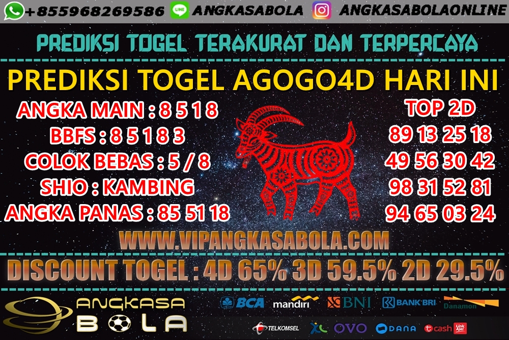 PREDIKSI TOGEL AGOGO4D 6 AGUSTUS 2020