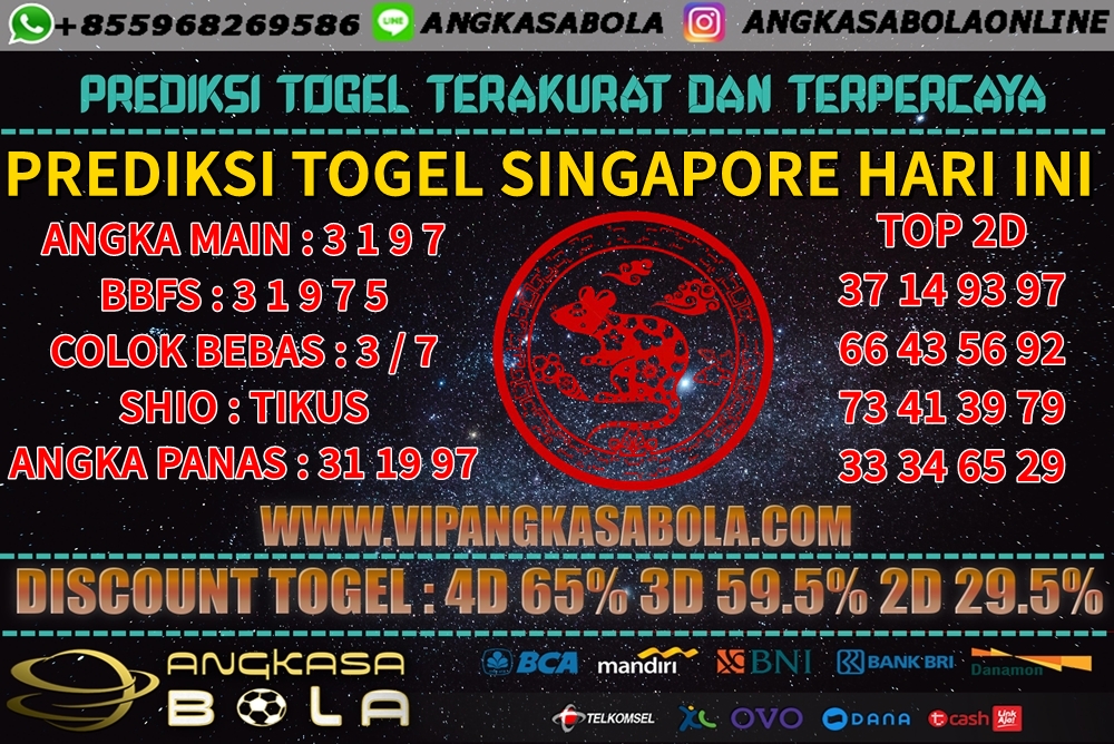 PREDIKSI TOGEL SINGAPORE 20 AGUSTUS 2020