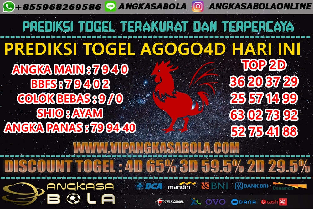 PREDIKSI TOGEL AGOGO4D 8 AGUSTUS 2020