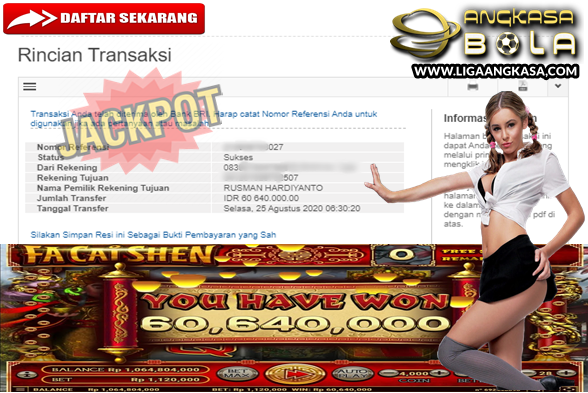 Jackpot Slot HABANERO Jebol Bosku Selasa 25 Agustus 2020