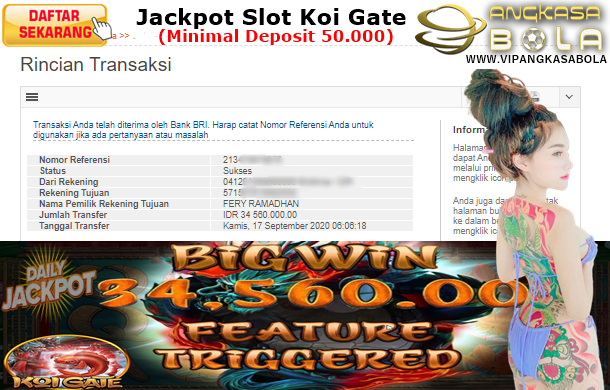 Jackpot Slot Habanero Koi Gate Jebol Bosku Kamis 17 September 2020