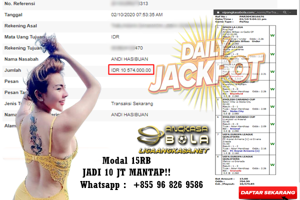 Pemenang Jackpot Besar Mix Parlay 02 Oktober 2020