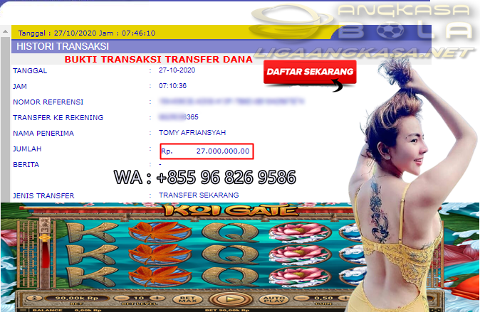 Pemenang Jackpot Besar Slot Koi Gate 27 Oktober 2020