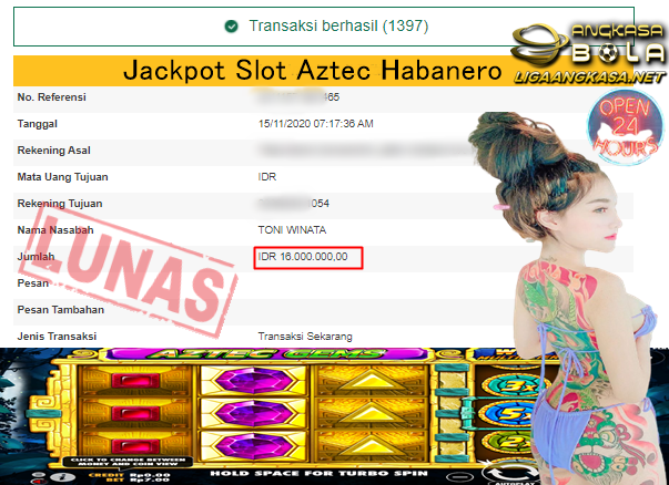 Pemenang Jackpot Besar Slot Habanero Aztec 15 November 2020