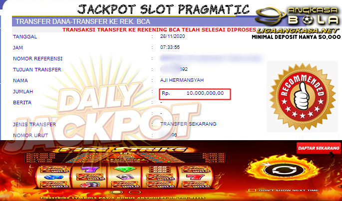 Pemenang Jackpot Besar Slot Pragmatic 28 November 2020