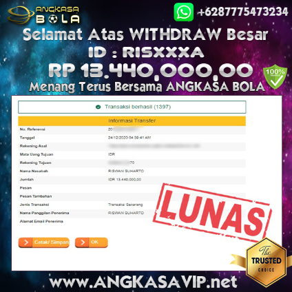 Pemenang Jackpot Besar Slot Jdb Di Angkasabola 24 Desember 2020