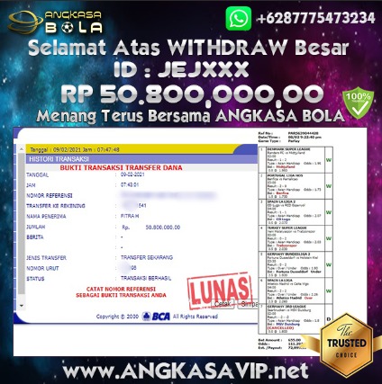 Bukti Menang Besar Mix Parlay 9 Februari 2021