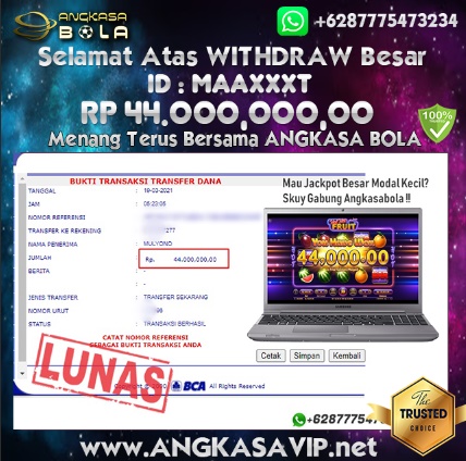 Bukti Menang Besar SLOT HOT HOT FRUIT 19 Maret 2021 Angkasabola