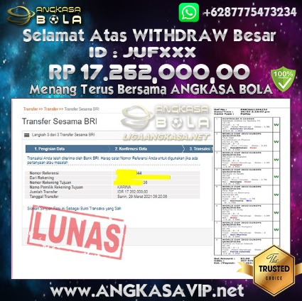 Bukti Menang Besar Mix Parlay 29 Maret 2021 Angkasabola