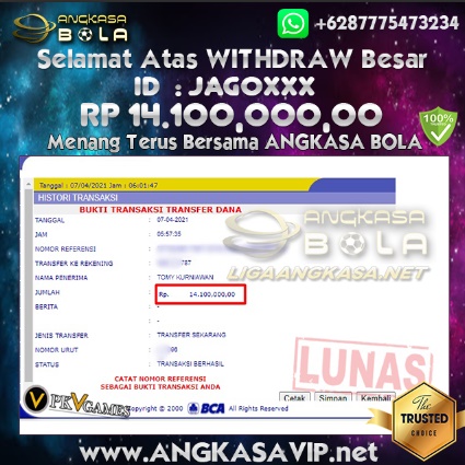 Bukti Menang Besar Poker PKV 7 April 2021 Angkasabola