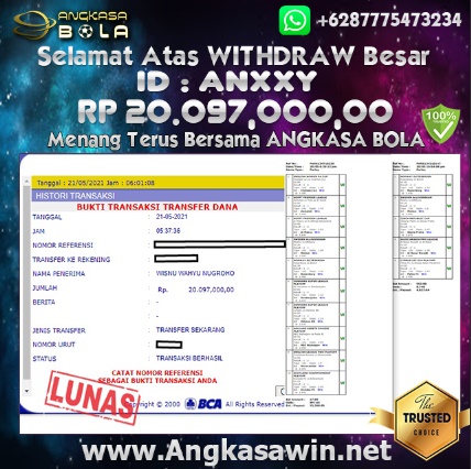 Bukti Menang Besar Mix Parlay 21 Mei 2021 Angkasabola