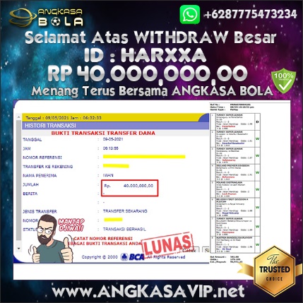 Bukti Menang Besar Mix Parlay 9 Mei 2021 Angkasabola