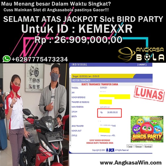 Bukti Menang Besar Bird Party Jdb 2 Mei 2021 Angkasabola