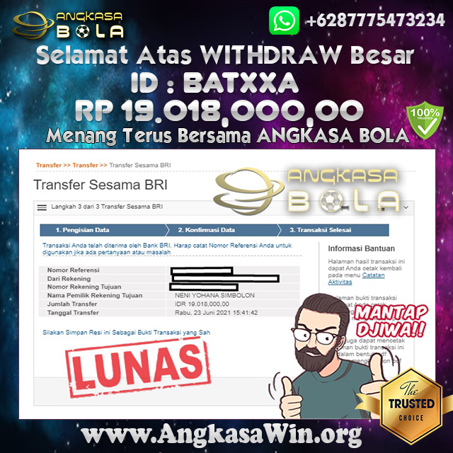 Bukti Menang Besar Slot Sweet Bonanza 23 JUNI 2021 Angkasabola