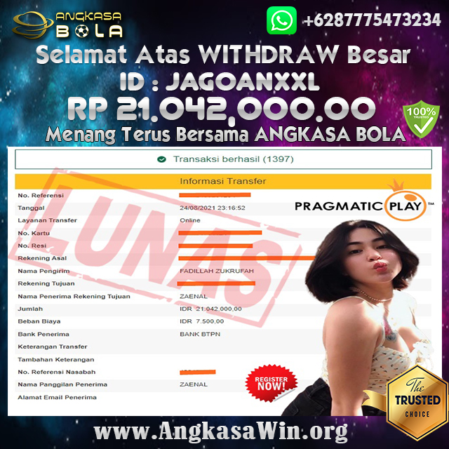 Bukti Menang Besar Slot Bonanza Gold 25 Agustus 2021 Angkasabola