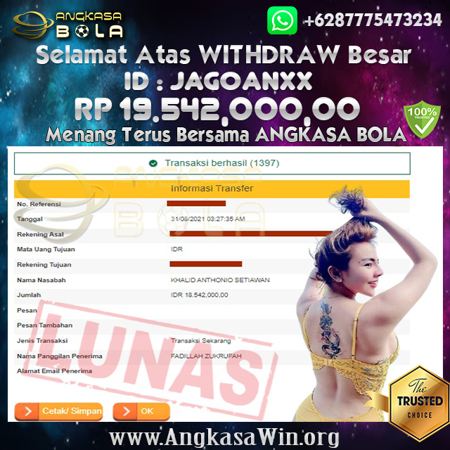 Bukti Menang Besar Bandar QQ PKV 31 Agustus 2021 Angkasabola