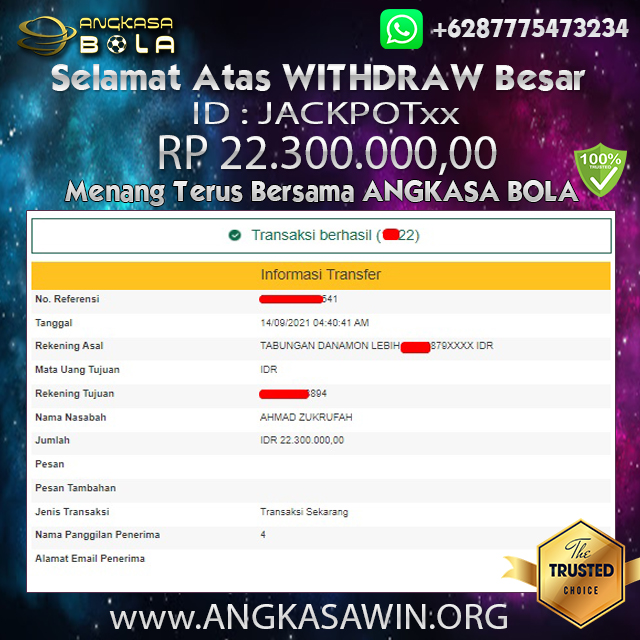 Bukti Menang Besar Slot PRAGMATIC 14 September 2021 Angkasabola