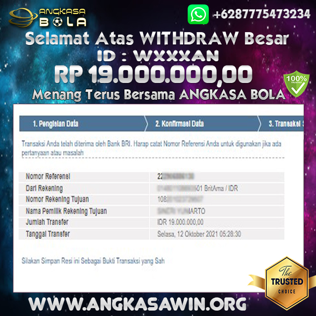 Bukti Menang Besar Sabung Ayam GD88 12 Oktober 2021 Angkasabola