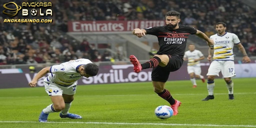 Man of the Match AC Milan vs Hellas Verona Olivier Giroud