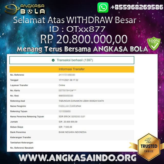 Bukti Menang Besar Adu Q 11 Oktober 2021 Angkasabola