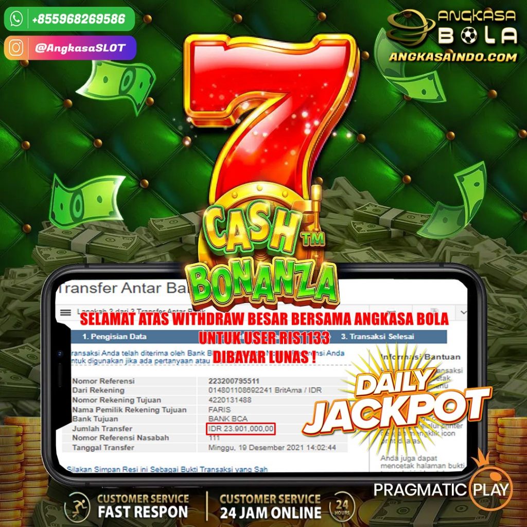 Info Jackpot Slot Pragmatic Angkasa Bola Tanggal 19 Desember