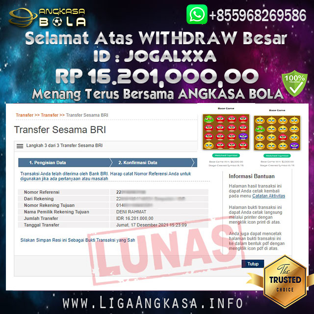 Info Jackpot Slot BIRD PARTY Angkasa Bola Tanggal 17 Desember 2021