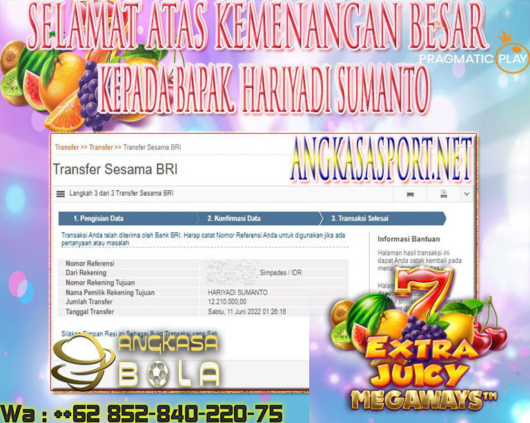 INFO KEMENANGAN PRAGMATIC PLAY TANGGAL 11 JUNI 2022