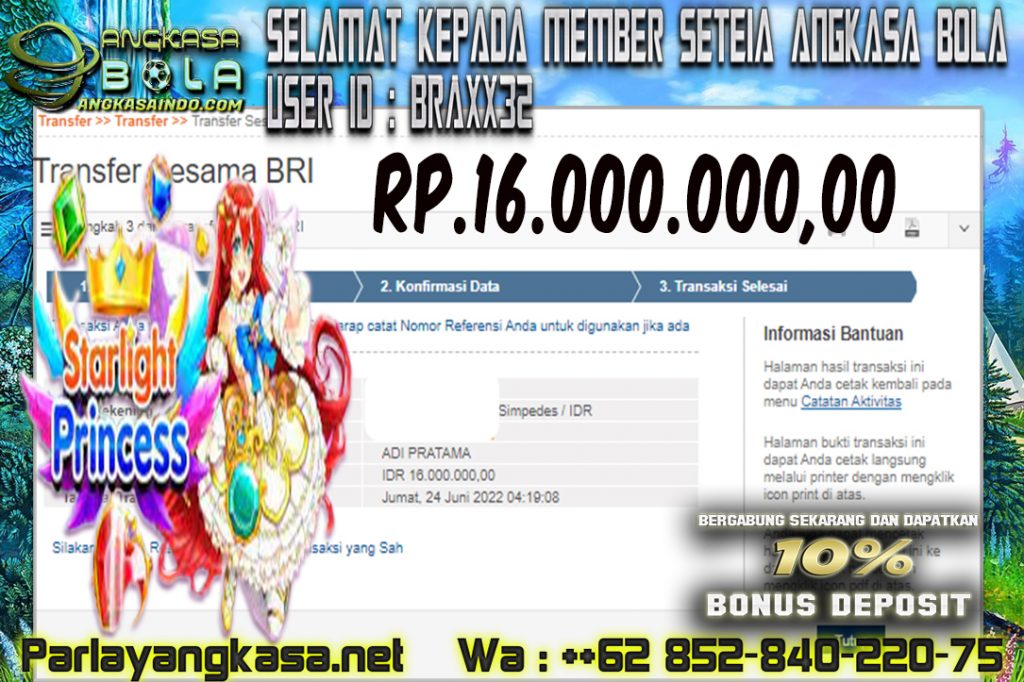 INFO KEMENANGAN PRAGMATIC PLAY TANGGAL 24 JUNI 2022