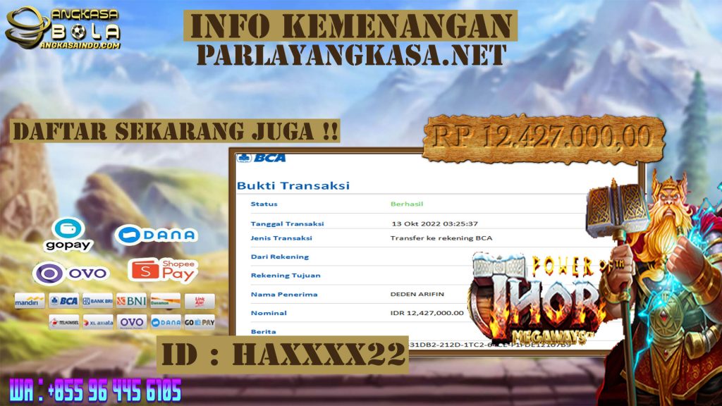 INFO KEMENANGAN SLOT PRAGMATIC PLAY 13 OKTOBER 2022