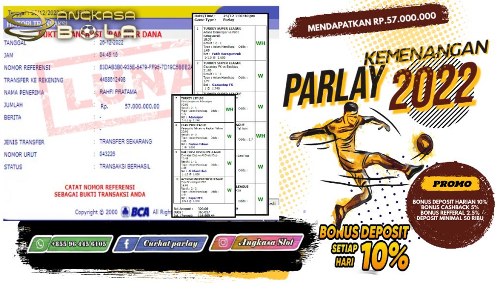 INFO KEMENANGAN SPORTBOOKS 26 DESEMBER 2022