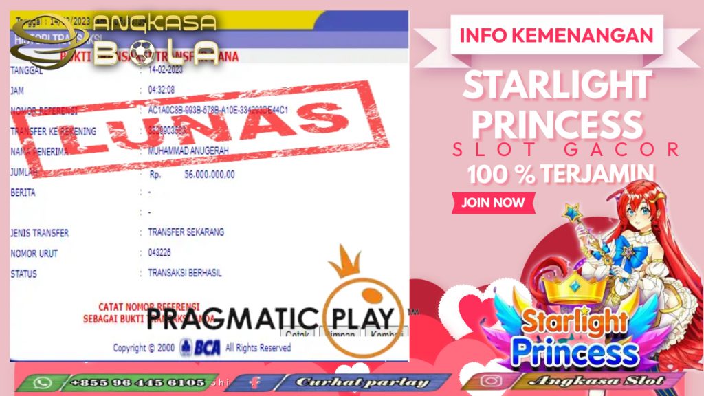 INFO KEMENANGAN SLOT PRAGMATIC 14 FEBRUARI 2023